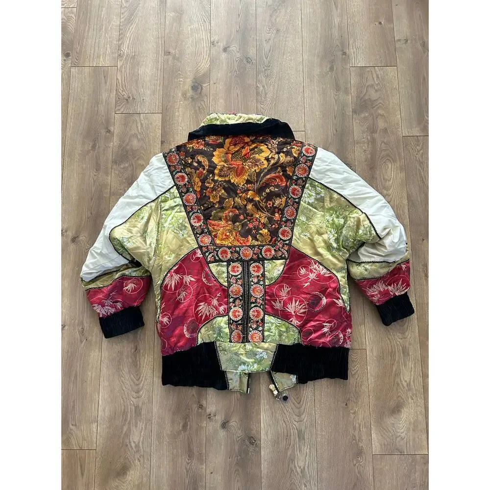 Vintage Patchwork Puffer Jacket